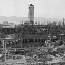 Dominion Museum, Mount Cook, Wellington, under construction, 1934.