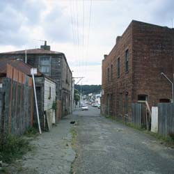 Tonks Avenue, Wellington, looking towards Arthur Street, 2000.