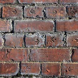 Arrows in the bricks, Tasman St 2015.