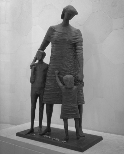 Statue inside the National War Memorial, 2011.